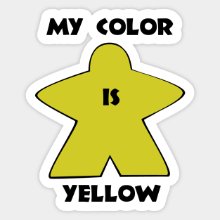 My color is Yellow ! Sticker